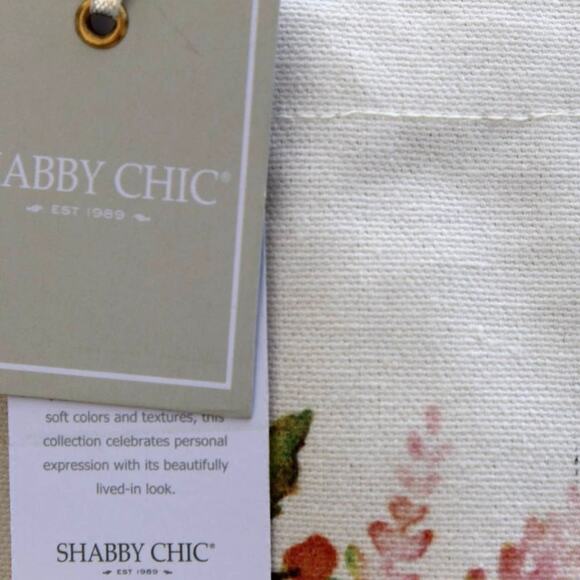 Shabby Chic Canvas Shopper Tote Bag Cotton Canvas Cottage Prairie Farmhouse - Picture 6 of 8